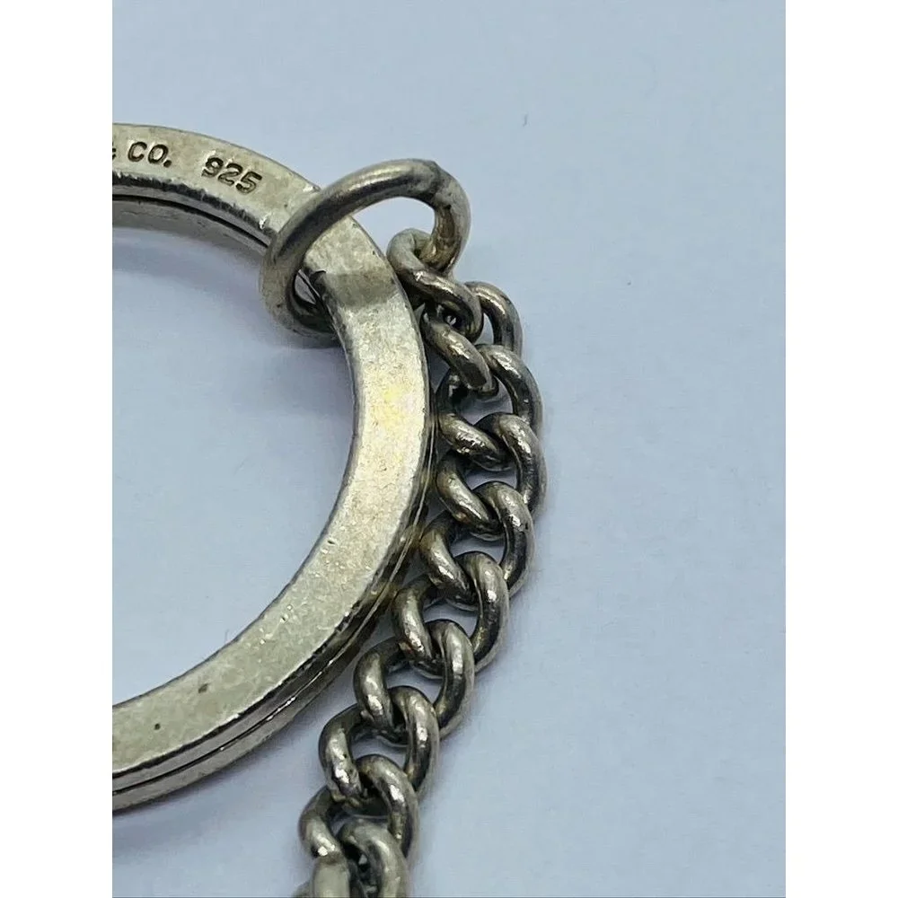 TIFFANY & Co Sterling Silver 925 Nautical Boat Flag Enamel Keychain  READ - Picture 8 of 9